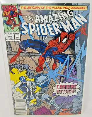 Buy Amazing Spider-man #359 Cardiac Appearance *1992* Newsstand 7.5 • 19.13£