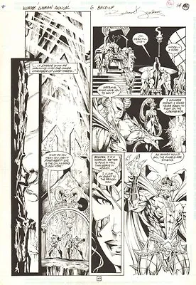 Buy Wonder Woman Ann #6 P.49 Lord Hades Speaks With Artemis - 1997 Art By Ed Benes • 177.89£