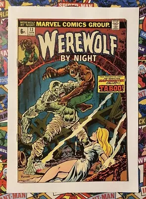 Buy WEREWOLF BY NIGHT #13 - JAN 1974 - 1st TABOO APPEARANCE! - FN/VFN (7.0) PENCE! • 18.74£