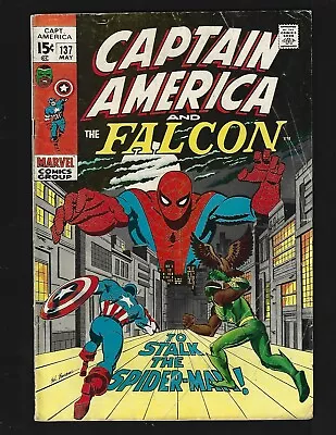 Buy Captain America #137 VGF Buscema Colan Spider-Man Falcon Nick Fury Sharon Carter • 19£