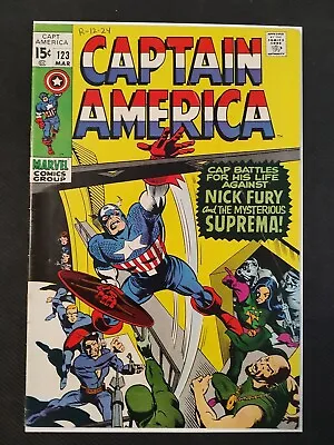 Buy Captain America #123 Marvel Comics VG+ • 14.48£