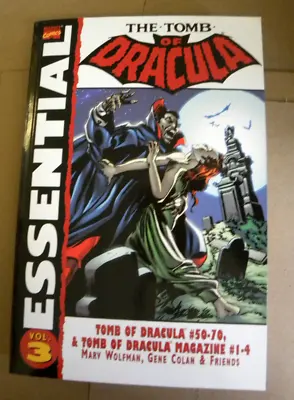 Buy Marvel 2004 ESSENTIAL TOMB OF DRACULA Vol 3 Tpb Gene Colan Marv Wolfman Qq • 18.97£