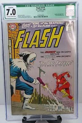 Buy Flash #114 CGC 7.0 Qualified 2nd Appearance Captain Cold Silver Age DC 1960 • 221.18£