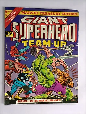 Buy Marvel Giant Superhero Team-Up (Treasury Edition #9) 1976 Comic • 10£
