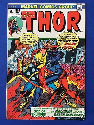 Buy The Mighty Thor #208 VFN- (7.5) MARVEL ( Vol 1 1973) 1st App Mercurio • 16£