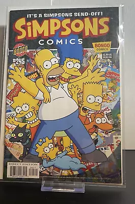 Buy Simpsons Comics #245 (2018 Bongo) 1st Print Matt Groening Last Final Issue • 14.34£