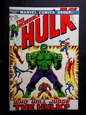 Buy Incredible Hulk #152 VF 8.0 Fantastic Four Herb Trimpe Art Vintage Marvel 1972 • 64.33£