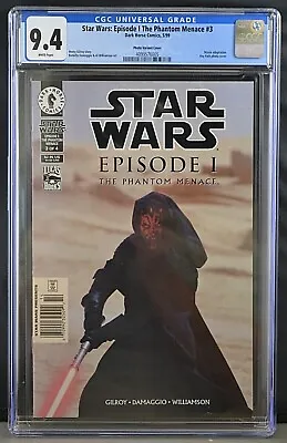 Buy Star Wars: Episode I The Phantom Menace #3 5/99 Photo Variant Cover CGC 9.4 CL15 • 71.43£
