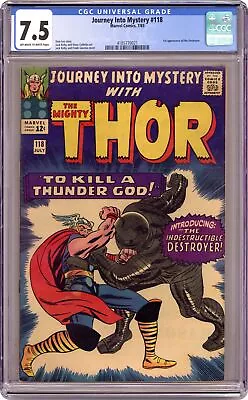 Buy Thor Journey Into Mystery #118 CGC 7.5 1965 4185770021 1st App. The Destoyer • 225.66£