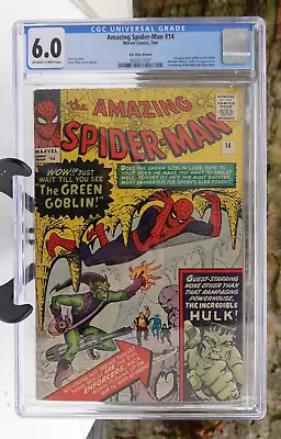 Buy Amazing Spider-Man #14 CGC 6.0 1964 • 1,350£