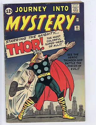 Buy Journey Into Mystery #89 Marvel 1963 The Thunder-God And The Thug! Classic Cover • 395.30£