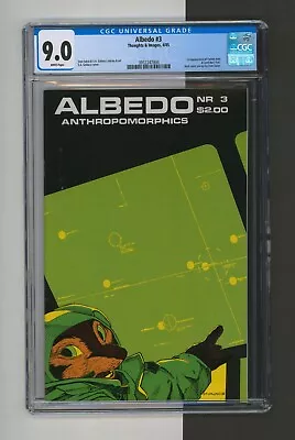 Buy Albedo Anthropomorphics #3, CGC 9.0, 2nd App And Back Cover Usagi Yojimbo, 1985 • 175.18£
