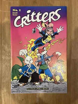 Buy Critters #1 Early Appearance Of Usagi Yojimbo Fantagraphics Books 1986 • 39.84£