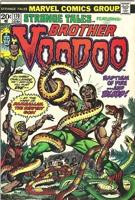 Buy Strange Tales #170 1973 VF- Or Better Beauty! 2nd Brother Voodoo! Origin Issue! • 23.71£