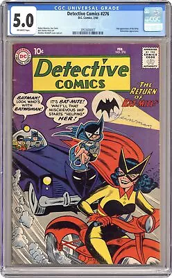 Buy Detective Comics #276 CGC 5.0 1960 3953608007 2nd App Bat-Mite • 268.81£