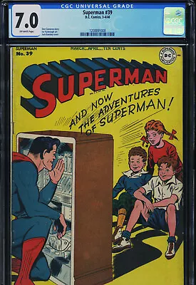 Buy SUPERMAN #39 - CGC-7.0, OW - Golden Age • 1,214.46£