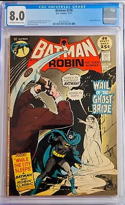 Buy 1971 Batman 236 CGC 8.0   Ghost Bride Neil Adams Horror Cover. Robin Apperance! • 146.95£