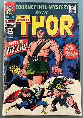 Buy Journey Into Mystery #124 The Mighty Thor - 2nd App Hercules! See Pics! • 39.58£
