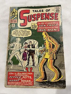 Buy TALES OF SUSPENSE #45 (1963) - Low GRADE - 1ST APP PEPPER POTTS & HAPPY HOGAN! • 259.84£