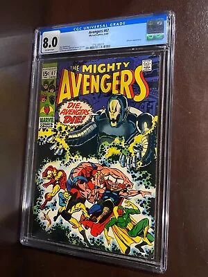 Buy Avengers #67 (1969)  CGC 8.0 / 1st Cover Appearance Of Ultron / Silver Age Comic • 86.18£
