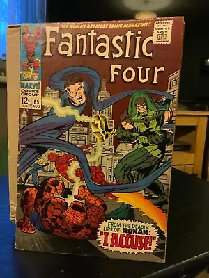 Buy Fantastic Four #65 August 1967 Lee/Kirby 1st Appearance Ronan The Accuser Vgc • 30£