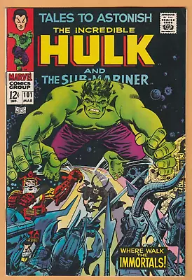 Buy Tales To Astonish #101 - Hulk - Loki - Odin - Last Issue - WP - NM (9.4) • 119.89£