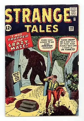 Buy Strange Tales #100 VG 4.0 1962 • 60.82£