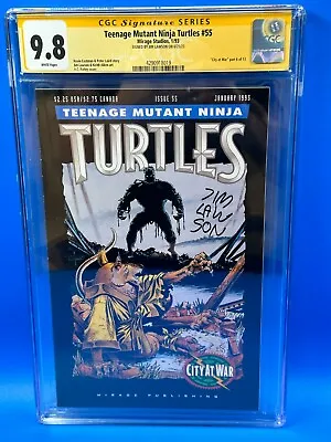 Buy Teenage Mutant Ninja Turtles #55 - Mirage Studios - CGC SS 9.8 - Sig Jim Lawson • 270.07£