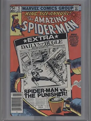 Buy Amazing Spider-man Ks Annual 15 (1981) Cgc Nm+ 9.6 Punisher App Frank Miller • 101.37£