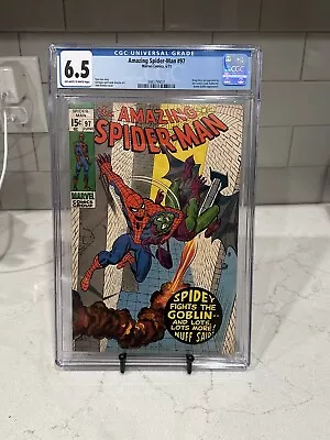 Buy Amazing Spider-Man #97 CGC 6.5 Green Goblin Drug Story Not Approved Comic Code • 127.87£