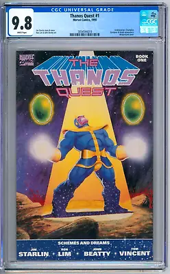 Buy Thanos Quest 1 CGC Graded 9.8 NM/MT Marvel Comics 1990 • 99.90£
