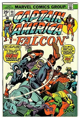 Buy Captain America (1968) #181 1st New Cap Serpent Squad Englehart Buscema VG/FN • 7.91£