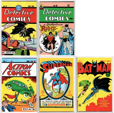Buy Detective Comics #27 & #38 Superman #1 & MORE Facsimile SET Lot 2022 2023 • 38.62£