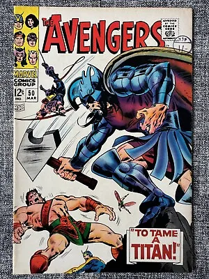 Buy The Avengers #50 Marvel Comics 1968 Condition Very Fine Grade 8 • 50£
