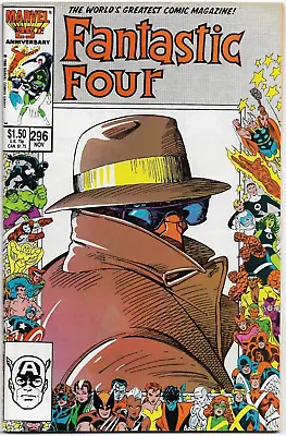 Buy Fantastic Four#296 Vf/nm 1986 Portrait Cover Marvel Comics • 19.76£