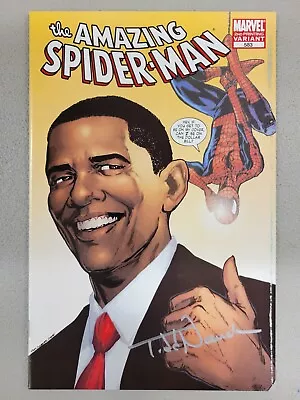 Buy Amazing Spider-man #583 2nd Print Barack Obama Variant - Signed By Todd Nauck* • 16.06£