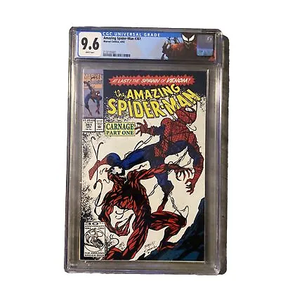 Buy Amazing Spider-Man #361 (1992) CGC 9.6 - 1st App. Of Carnage Marvel Comics Key • 131.91£