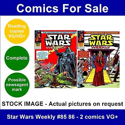 Buy Star Wars Weekly #85 86 - 2 Comics VG+ • 5.99£