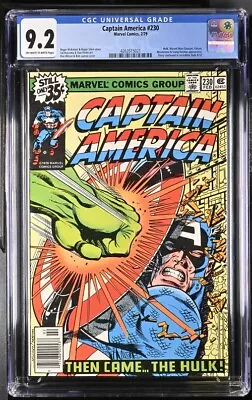 Buy Captain America #230 (Marvel, 2/79) CGC 9.2 (CAPTAIN AMERICA Vs. HULK) • 92.07£