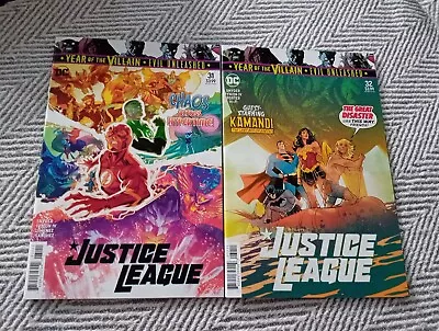 Buy Justice League #31 + #32 Year Of The Villain - Evil Unleashed - DC Comics 2019 • 4£