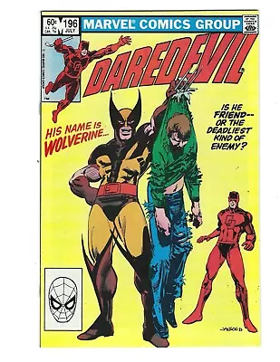 Buy Daredevil #196 1983 NM- Or Better! Hi Name Is Wolverine! Enemies! Combine Ship • 19.98£