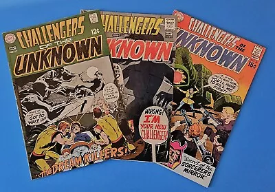 Buy Challengers Of The Unknown (DC) Silver Age, 3 Comic Lot: 67, 69 & 76 Free Ship • 22.27£