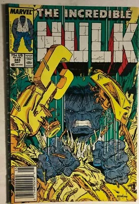 Buy INCREDIBLE HULK #343 (1987) Marvel Comics Todd McFarlane F/G • 10.27£