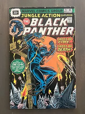 Buy 💥 Jungle Action Black Panther Vs Ku Klux Klan # 21 1976 30¢ PRICE VARIANT 💥 • 39.58£