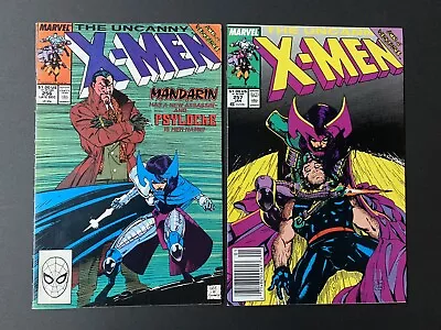 Buy The Uncanny X-Men #256 & 257 1st Prints New Psylocke Costume Marvel Comic • 12.05£