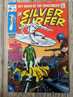 Buy Silver Surfer #10 (Volume 1) FN+ (6.5) Nov 1969 • 40£
