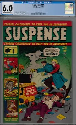 Buy Suspense #11-cgc 6.0-fine Copy- 1951 Atlas Horror Title-torture Cvr • 394.51£