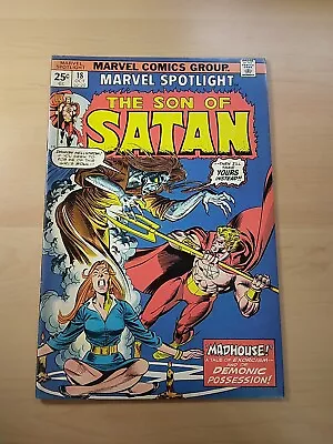 Buy Marvel Spotlight #18 (1974) Son Of Satan- Gene Colan- Rhino Mvs F • 3.99£