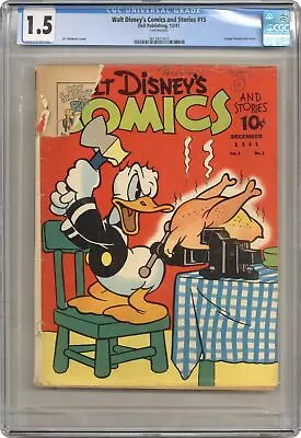 Buy Walt Disney's Comics And Stories #15 CGC 1.5 1941 3811827023 • 178.72£