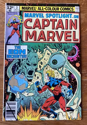Buy Marvel Spotlight 3. Captain Marvel. 1979. Pence Variant. High Grade! • 3£